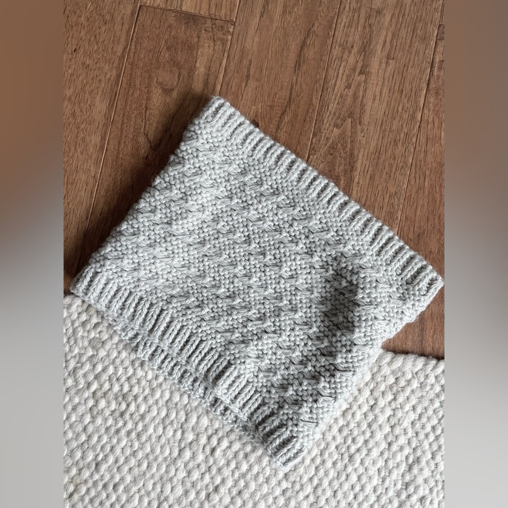 Chunky Knit Scarf by Moon Shadow | Grey | One Size